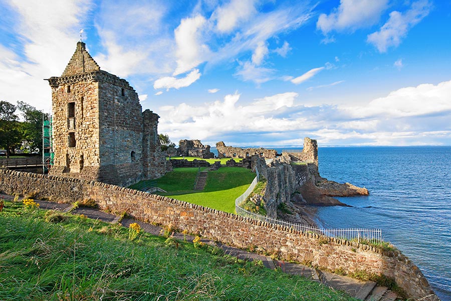 Ruins of St Andrews Castle, Fife, Scotland